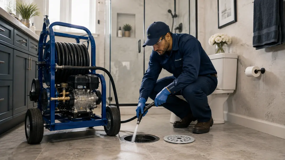 Bathroom Drain Hydro Jetting in Aliso Viejo