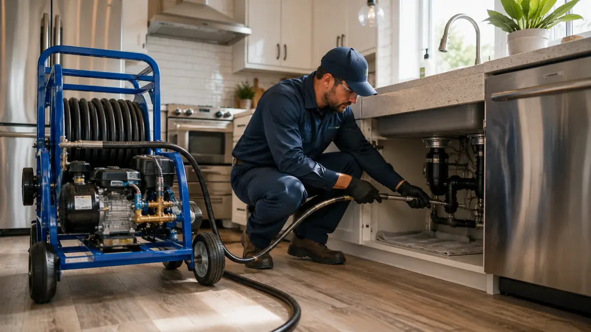 Kitchen Drain Hydro Jetting in Aliso Viejo