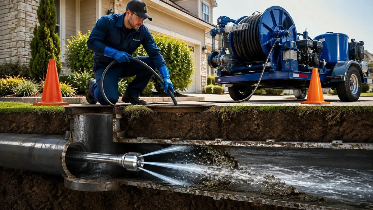 Main Sewer Line Hydro Jet Cleaning in Aliso Viejo