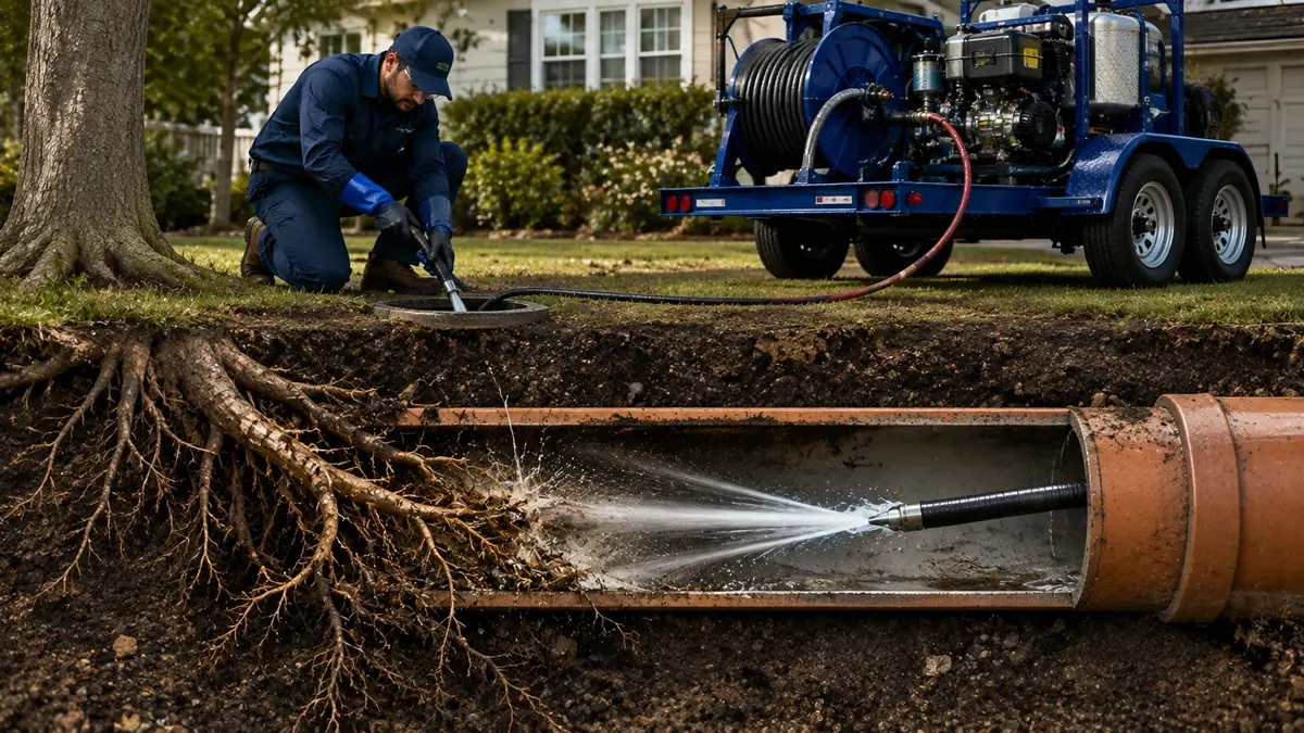 Tree Root Removal with Hydro Jetting in Aliso Viejo